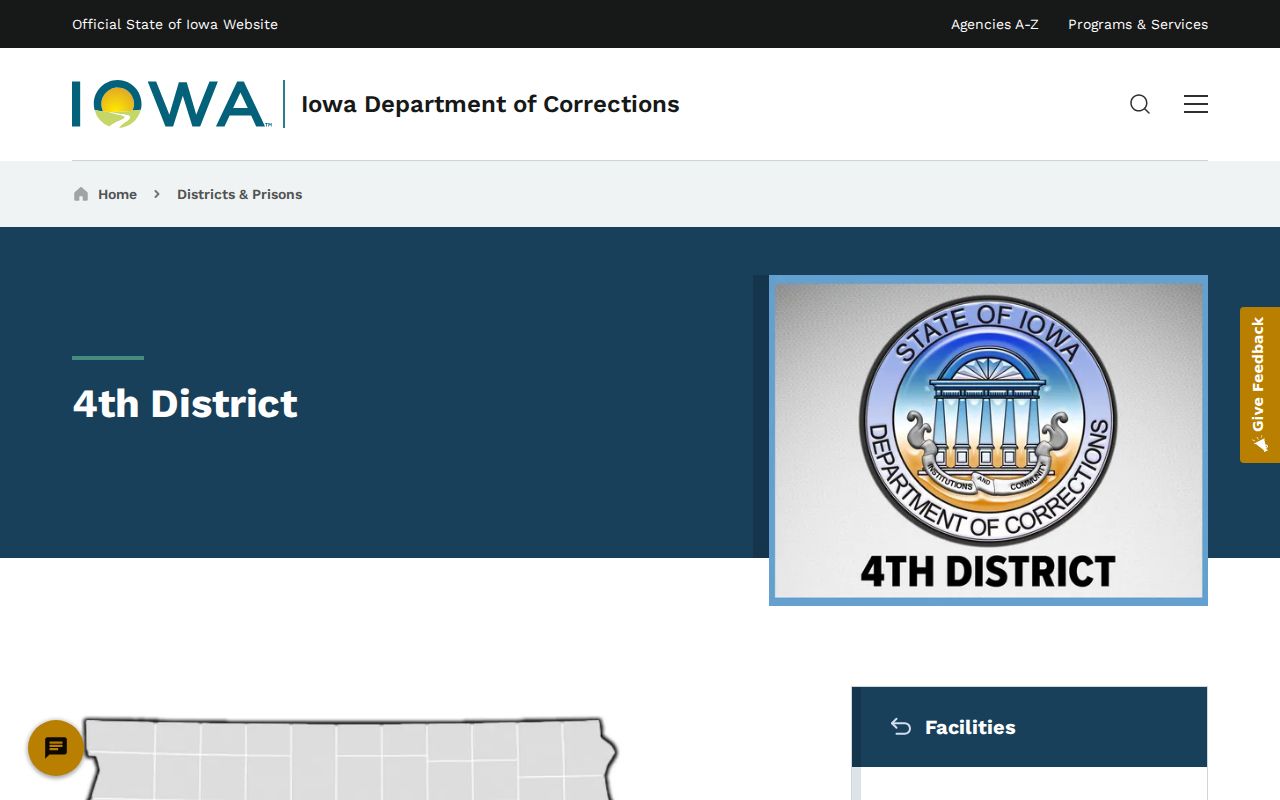 Fourth Judicial District supervision information for Mills County criminal records
